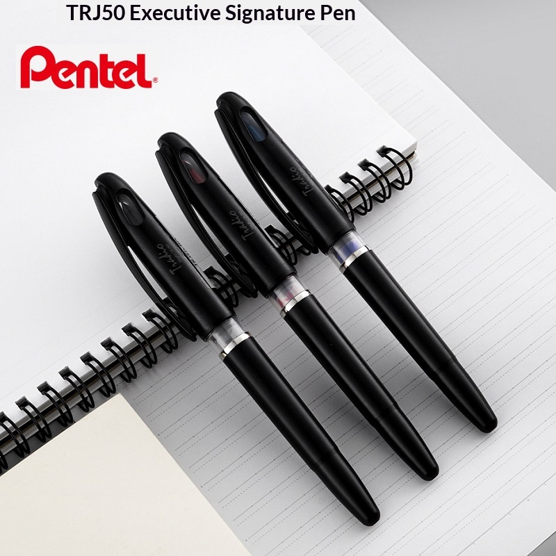 Pentel Pen Sign Pen - Stylo à pointe souple rechargeable TRJ50