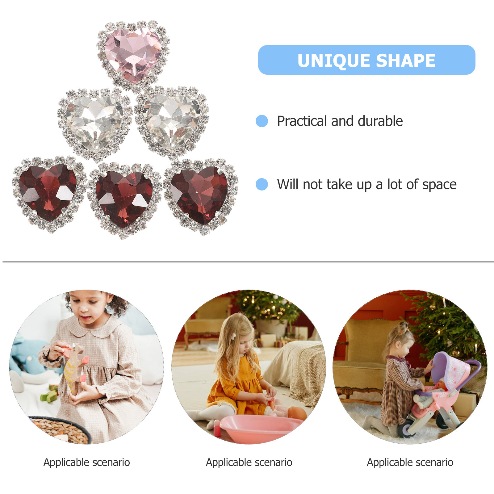 30 pièces de strass en forme d - Embellishment Glue Craft avis et prix